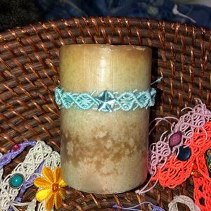 Candle decor lace wreath adjustable crystal NEW